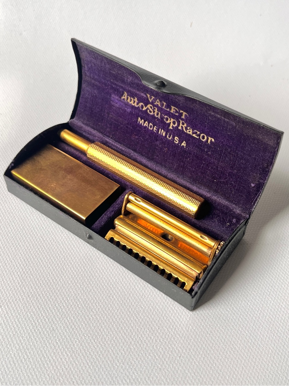 Vintage 1920’s ‘Valet’ Auto Strop Safety Razor Shaving Kit Very Nice Set - Picture 11 of 11